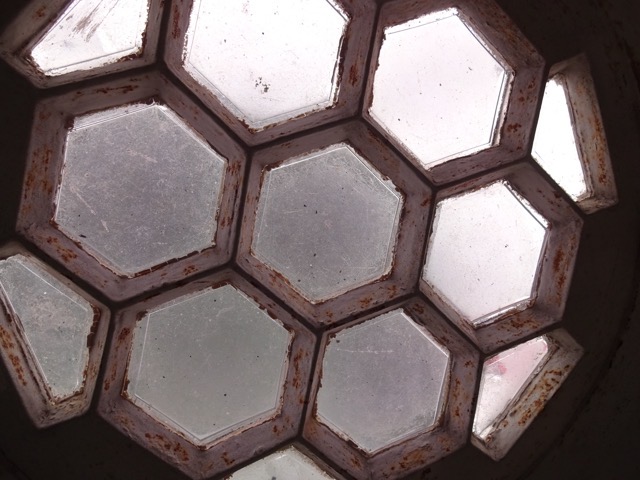 A skylight near the top of a lighthouse in Key West, FL. (2015)