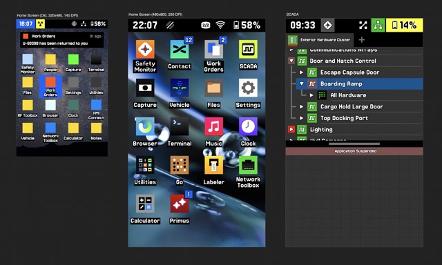Earliest concepts of software, using an intentionally crude, hard-edged pixel font.
