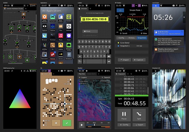 Artboards in Affinity Designer with a bunch of ideas for software.