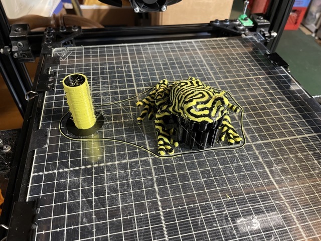 This was about as good as I could get, quality-wise, when running the printer in dual extrusion mode. (2021)