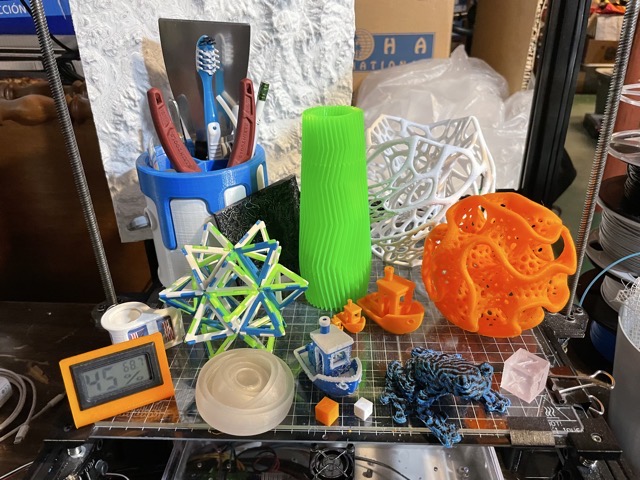 The fruits of my first full year of 3D printing as my primary hobby. (2021)
