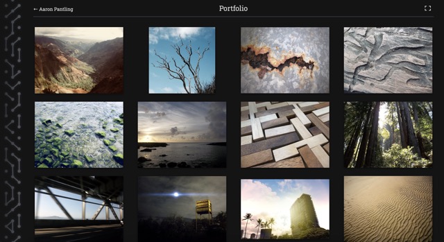Interactive portfolio, showcasing a tightly curated collection of my photographs and editing work from 2012-2018.