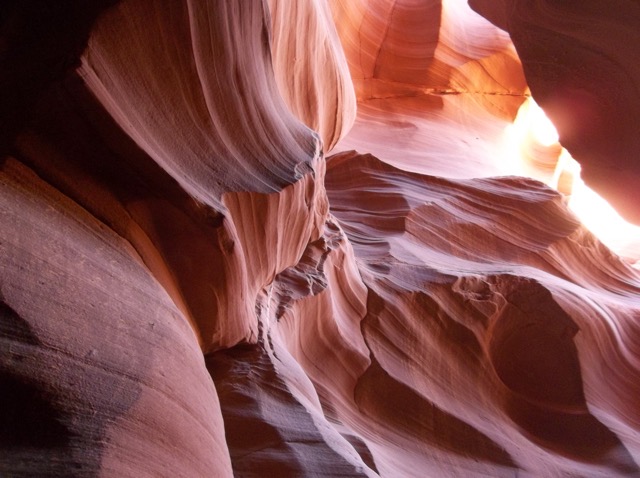 Upper Antelope Canyon in Page, AZ.