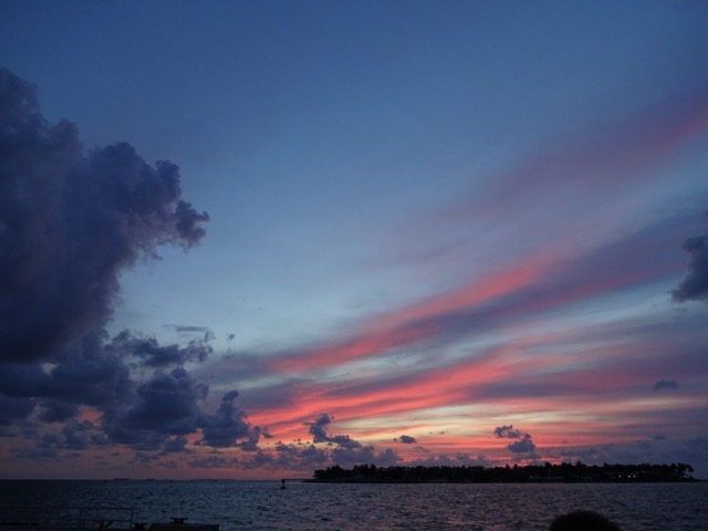 Dramatic sunset in Key West, FL.