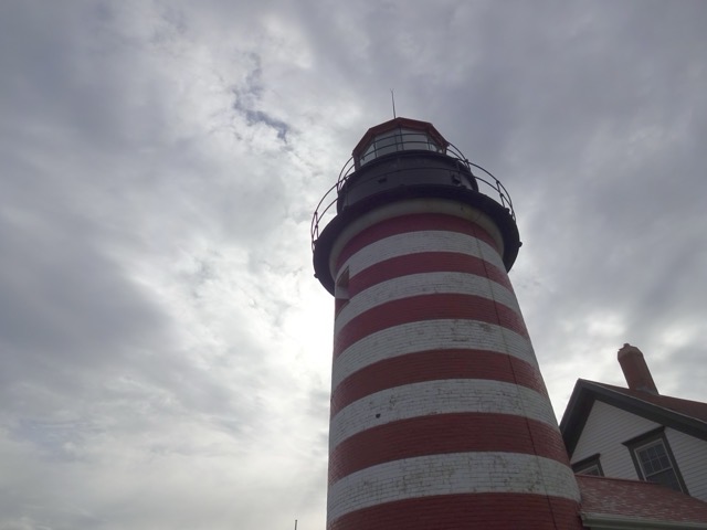 West Quoddy Head Light, the easternmost point in the United States. (East Quoddy Head is across the channel in Canada.)