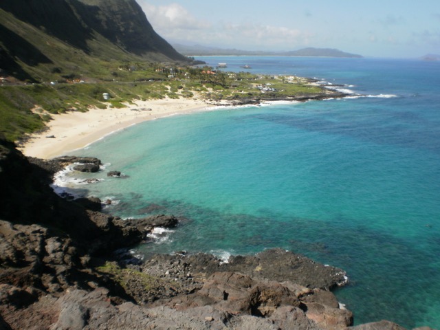 Makapu'u Beach, near the easternmost tip of Oahu. (2011)