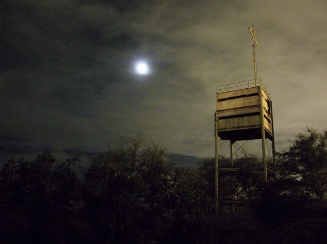 An abandoned WWII-era observation tower on Sand Island, near Honolulu. (2015, color graded)