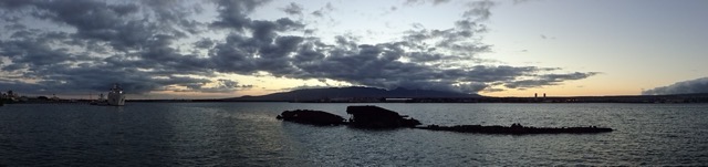 The remains of the USS Utah, one of just two ships destroyed in 1941 that weren't recovered from Pearl Harbor. (2015)