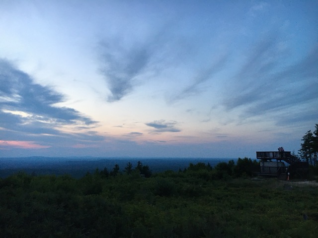 Dusk on Mount Agamenticus, the highest point in York County, ME. (2020)
