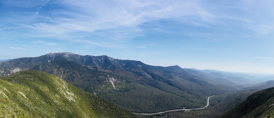 An impeccable view in Franconia Notch State Park, NH. (2017, color graded)