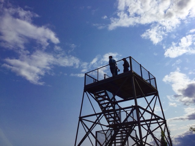An observation platform on Plum Island, MA. (2017)